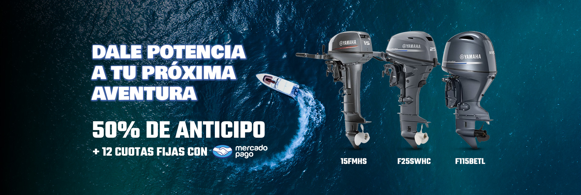 Dale potencia a tu próxima aventura. 50% de anticipo y 12 cuotas fijas con Mercado Pago